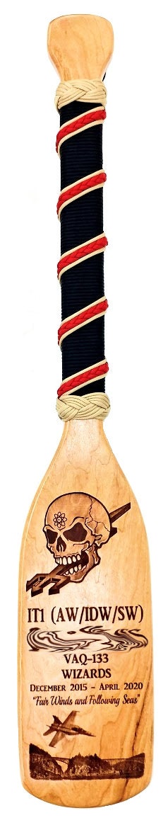 SOLID HARDWOOD PADDLE, 30 inch customized, military gift, awards