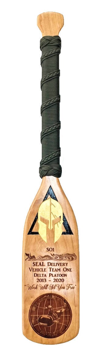SOLID HARDWOOD PADDLE, 30 inch customized, military gift, awards