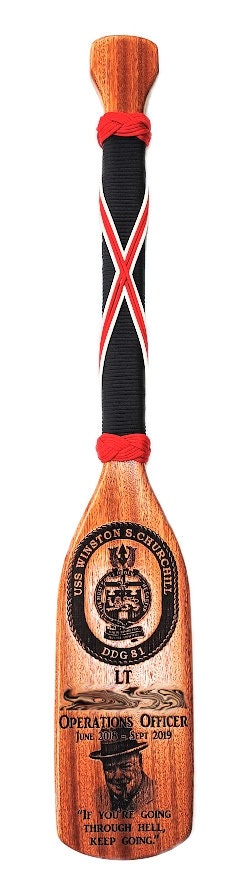 SOLID HARDWOOD PADDLE, 30 inch customized, military gift, awards
