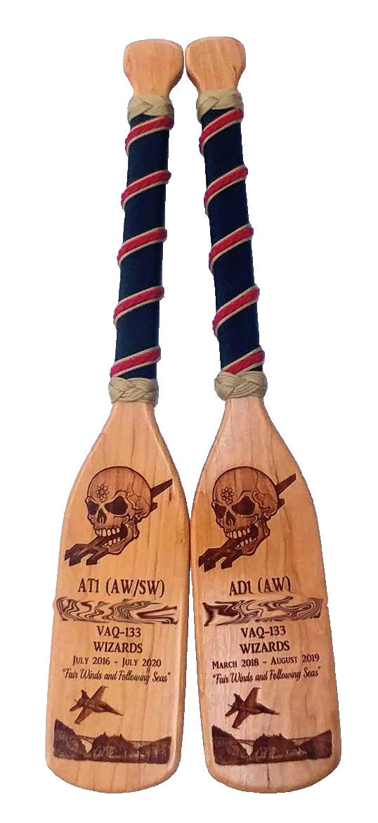 SOLID HARDWOOD PADDLE, 30 inch customized, military gift, awards