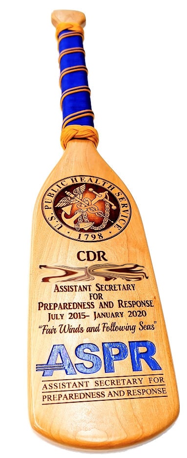 SOLID HARDWOOD PADDLE, 30 inch customized, military gift, awards