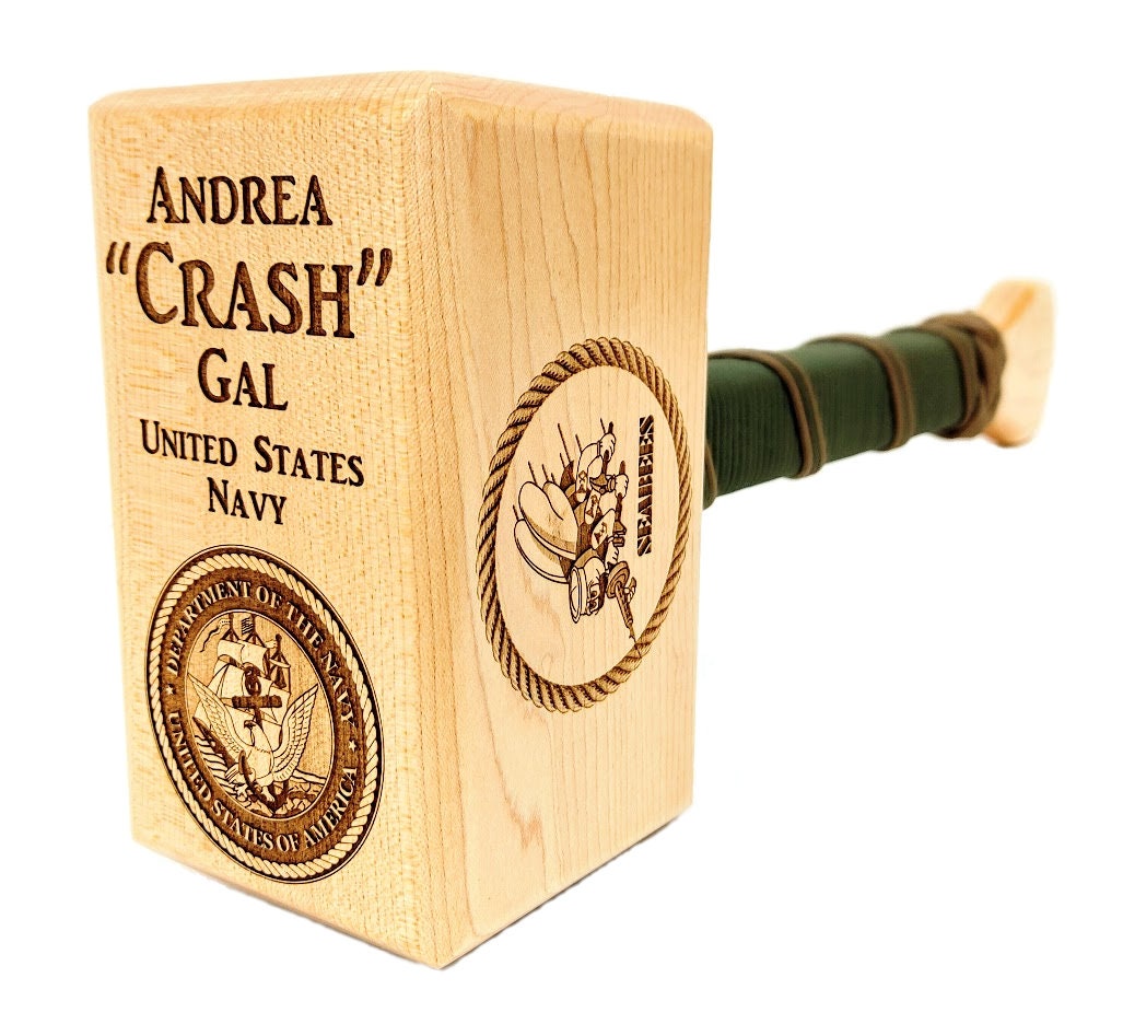Solid HARDWOOD THOR HAMMER, 30 inch customized, military gift, awards, personalized, Navy gifts