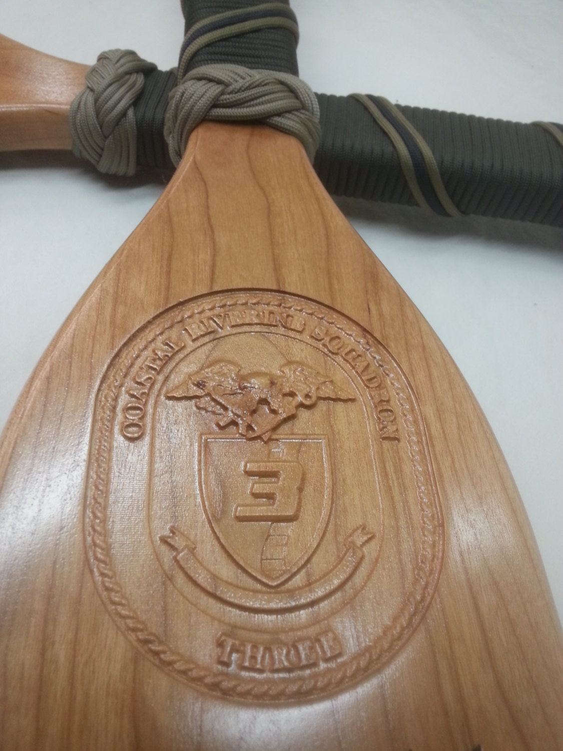 SOLID HARDWOOD PADDLE, 30 inch customized, military gift, awards
