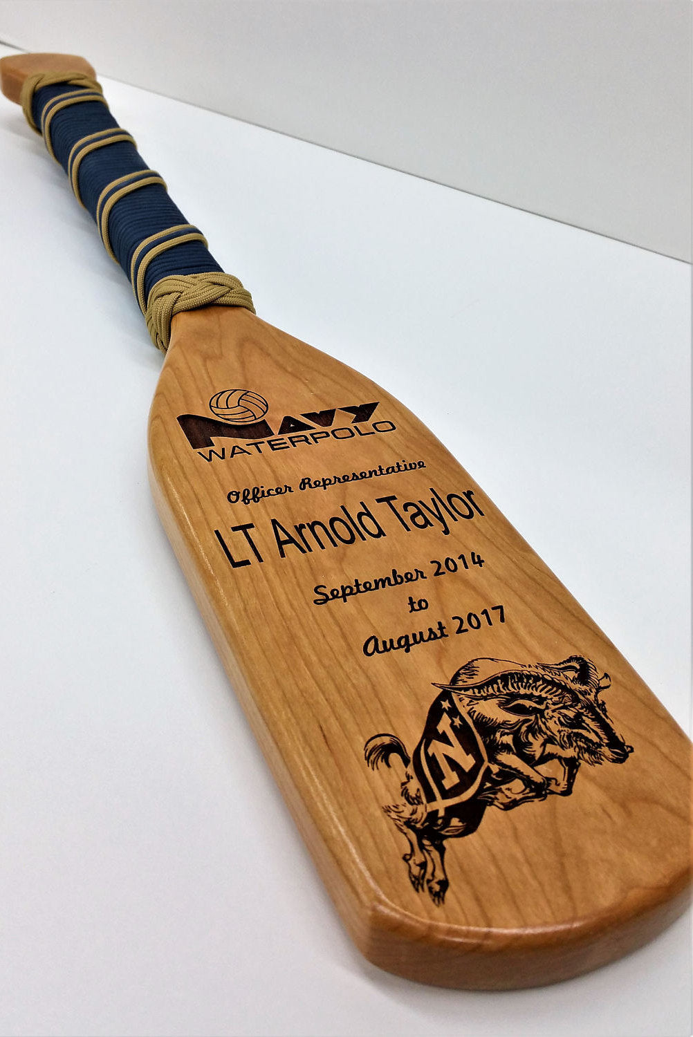 SOLID HARDWOOD PADDLE, 24 inch customized, military gift, awards, personalized, Navy gifts