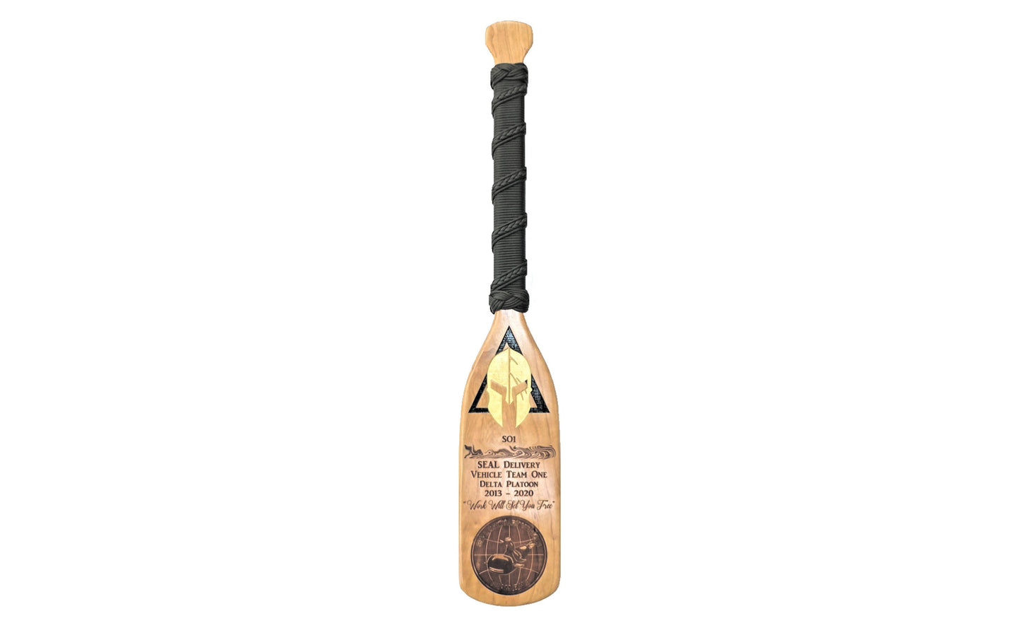 SOLID HARDWOOD PADDLE, 30 inch customized, military gift, awards